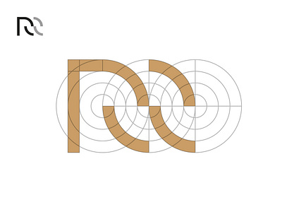 RR Research black branding design grid logo logodesign minimal monogram r