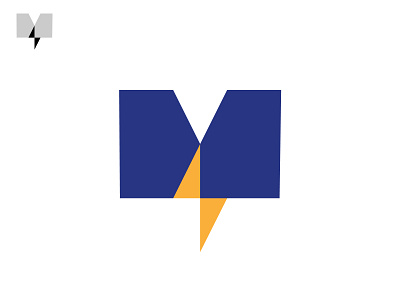 M Electric black branding design grid logo logodesign m minimal monogram