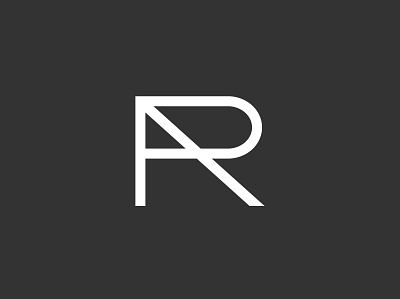 AR Monogram a black branding design grid logo logodesign minimal monogram r