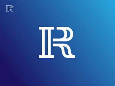 I R Monogram branding design grid i logo logodesign minimal monogram r