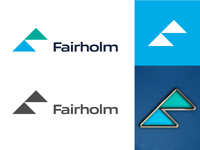 Fairholm project logo branding f grid logo logodesign minimal
