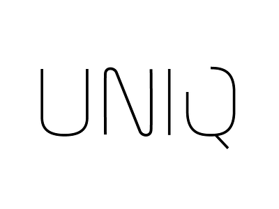 Logo Uniq Final black design logo uniq white