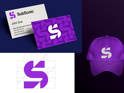 SubSonic Logo Exploration branding design grid logo logodesign minimal monogram s