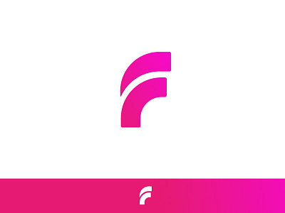 F - Flex design logo monogram