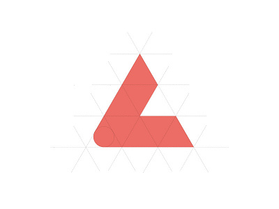L for Lefty / grid design grid grid logo logo monogram