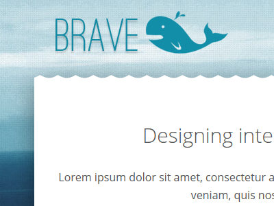 Brave Whale Logo