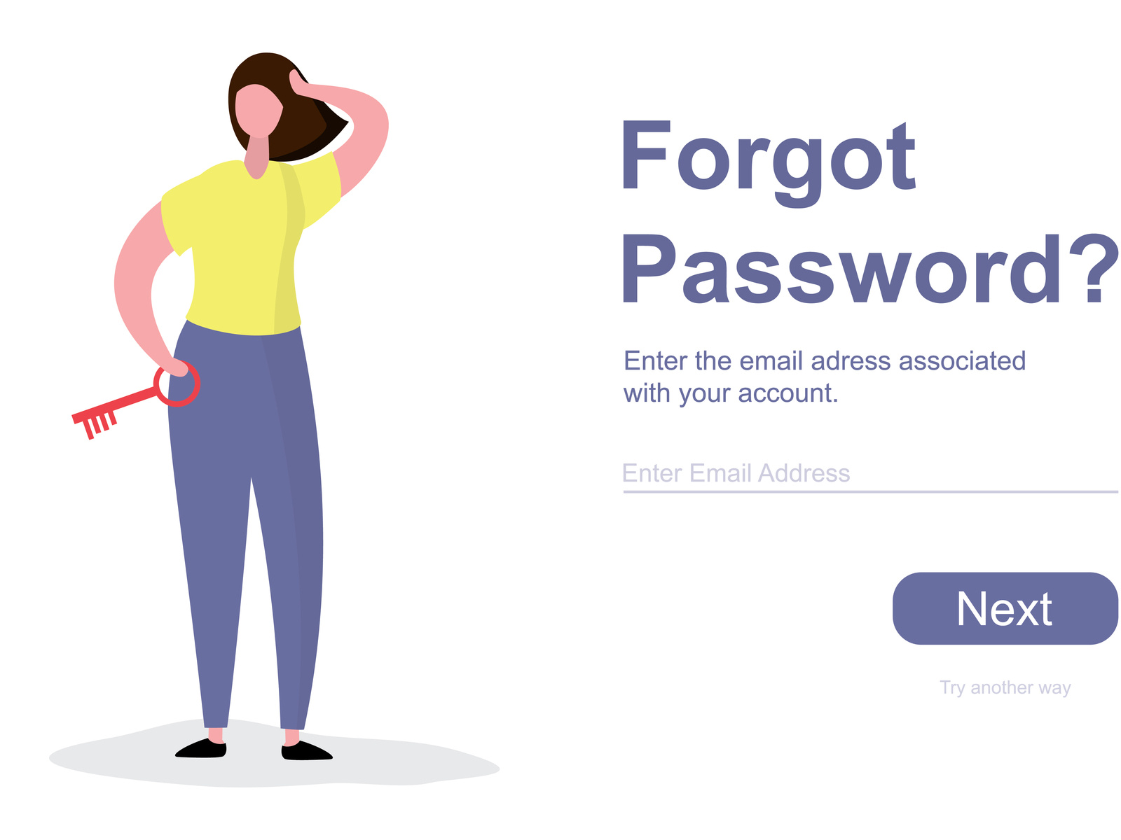 Forgot Password Web Page Template By Naumov Aleksei On Dribbble