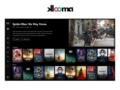 Klooma - Smart Tv App amazon prime branding design ecommerce entertainment graphic design illustration logo movie netflix smart tv app design tv app design ui ux web design
