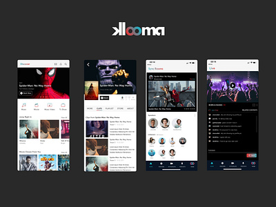 Klooma - iOS & Android App android app branding design ecommerce entertainment graphic design illustration ios app logo mobile app design ui ui design ux ux design vector web design
