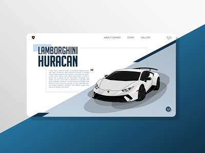 Lamborghini Huracan Landing Page