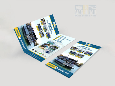 Mandurah Brochure Design advertisement bike boat brochure brochure design brochure layout brochure mockup brochure template concept creative design drive hire illustration logo