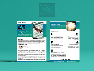 Radiation Emergency Services Brochure Design