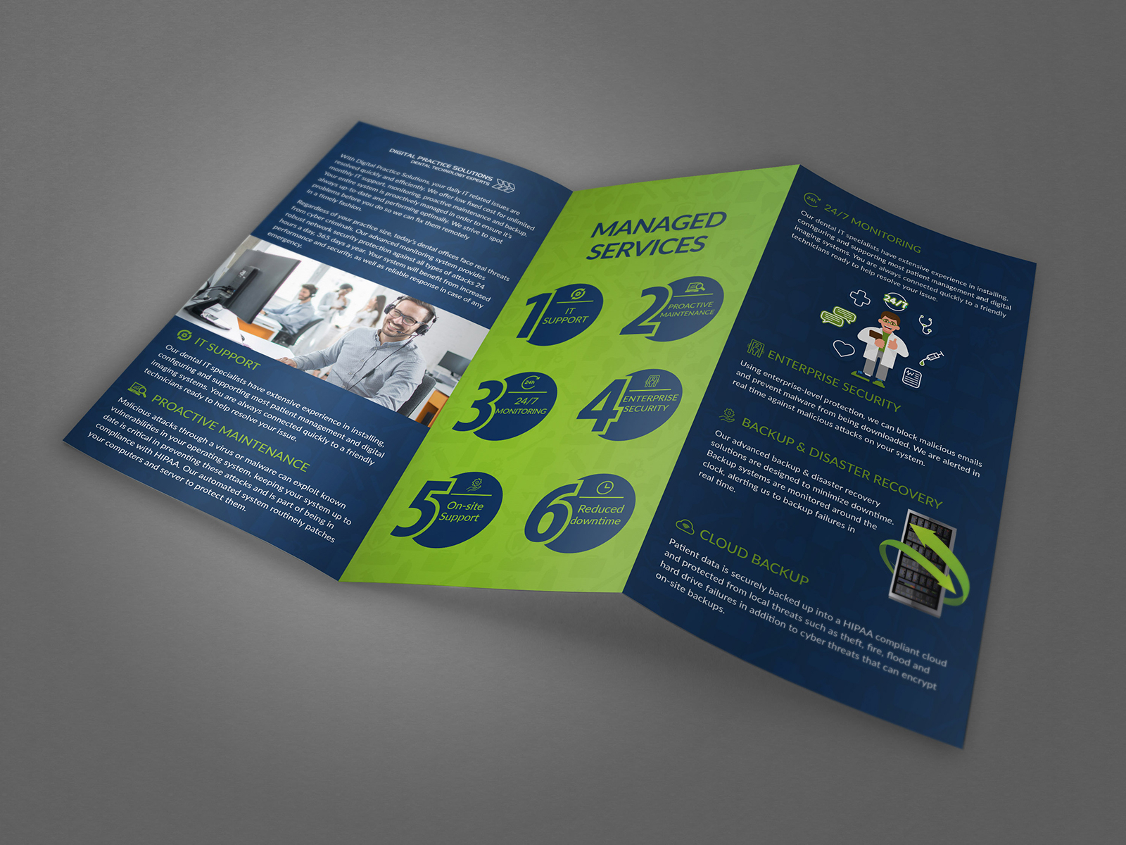 294 Unique Managed Services Brochure Template