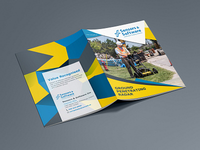 Ground Penetrating Radar advertise advertisement branding brochure brochure design brochure layout brochure mockup brochure template design illustration typography