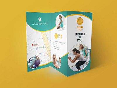 Sun Physical Therapy advertise advertisement branding brochure brochure design brochure layout brochure mockup brochure template design typography