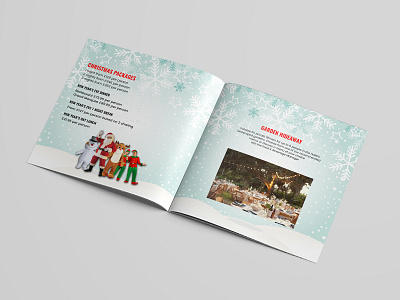 Christmas Package Brochure Design advertise advertisement branding brochure brochure design brochure layout brochure mockup brochure template design illustration typography