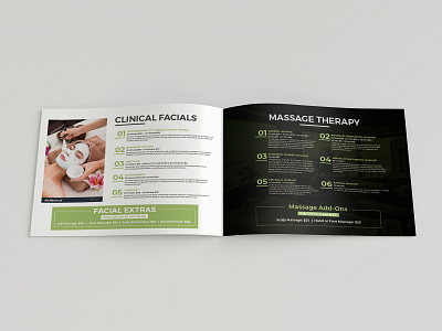 Clinical Facials Brochure Design advertise advertisement branding brochure brochure design brochure layout brochure mockup brochure template design illustration typography