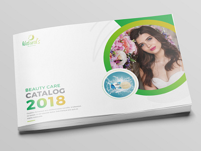 Beauty Care Catalog advertise advertisement beauty care branding brochure brochure design brochure layout brochure mockup brochure template design illustration natural typography