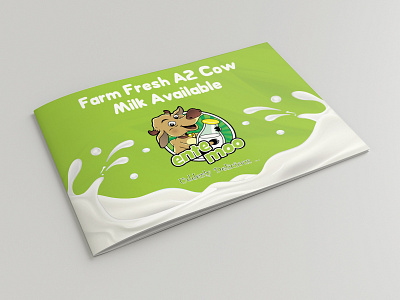 Farm Fresh A2 Cow Milk Available advertise advertisement branding brochure brochure design brochure layout brochure mockup brochure template design illustration typography