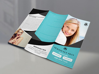 Seriously Skin Brochure Design advertise advertisement brochure brochure design brochure layout brochure mockup brochure template design