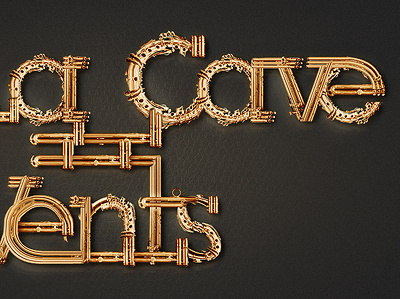 Cav - Type Illustration brass cave illustration lubalin saxo saxophone serif slab steel type vent