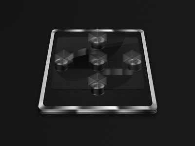 Futuristic game table cube cubes futuristic game glass icon metal perspective table training transparent