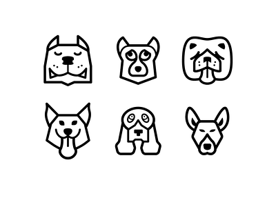 Dog animals chien dog humor icons