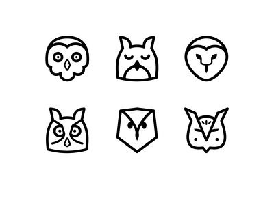 Owl animals branding chouette design humor icons illustration logo owl