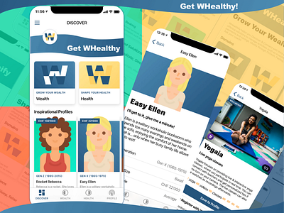 Mobile App - Wealth + Health Management coaching directory finance app health app mobile app nocode