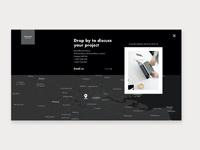 David Rea Architects homepage desktop design ui uidesign web design website