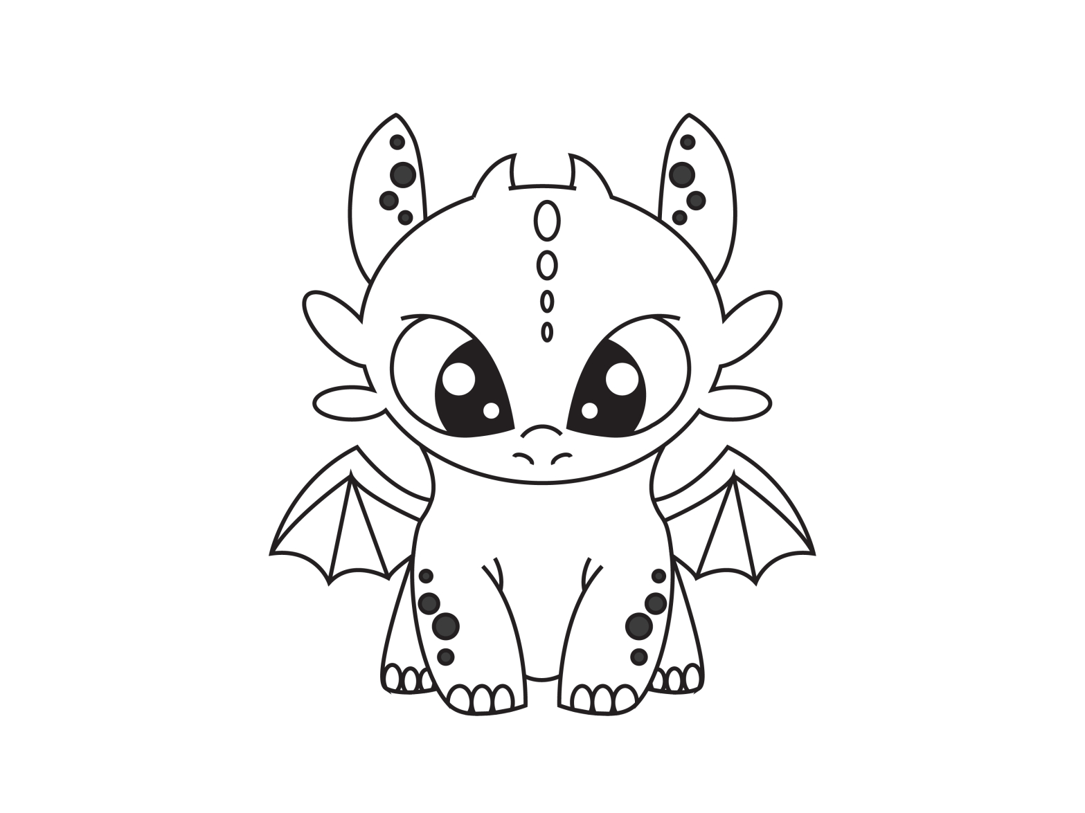 Toothless dragon by Lasha Gorgiashvili on Dribbble