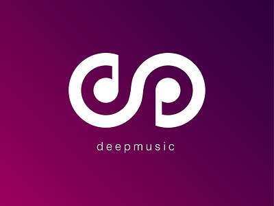 Deepmusic 01 app branding design icon identity illustrator logo minimal web website