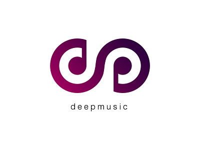 Deepmusic 02 app branding design icon identity illustrator logo minimal web website