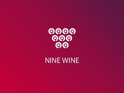 Nine Wine 02 branding design icon identity illustration illustrator logo minimal web website