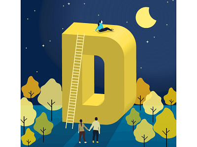 36 Days of Type- D 36 days of type 36daysoftype d adobe adobe creative adobe students artwork graphic design illustration illustration art