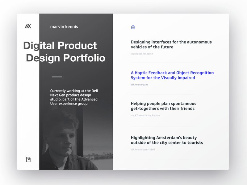 Personal Portfolio website personal showcase ui minimal website portfolio