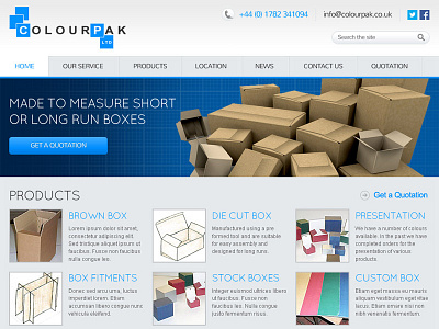 Colourpak css graphic design html ux web design