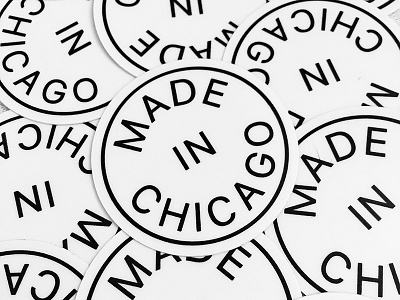 MADE IN CHICAGO chicago simple sticker