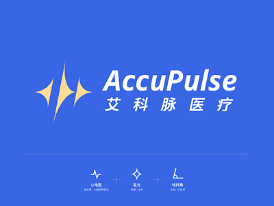 AccuPulse - logo design accupulse branding logo logomark