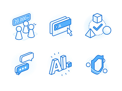 ICONS 0518 ai icon illustration isometric tech vector