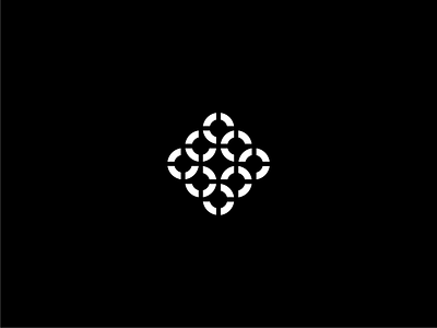 Rings black and white branding identity logo mark symbol