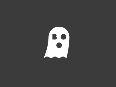 Boo! ghost gif halloween illustration type