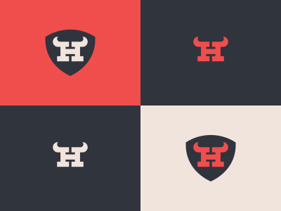 Where's the beef bull h logo monogram