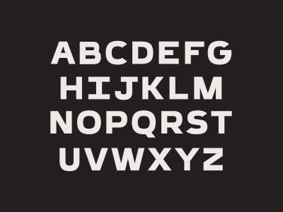 Letters alphabet type