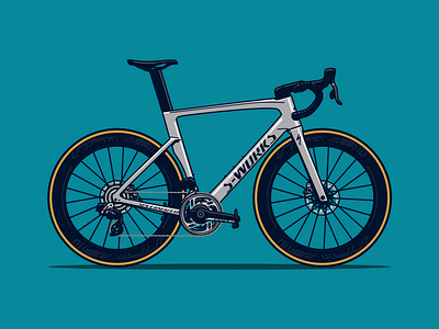 S-Works Venge Road Bicycle Illustration bicycle bike cycle cycling illustration vector