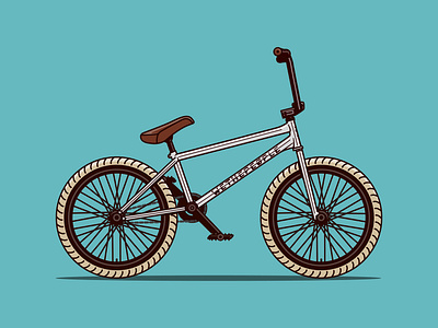 We The People Battleship BMX Bicycle Illustration bicycle bike bmx cycle cycling illustration vector