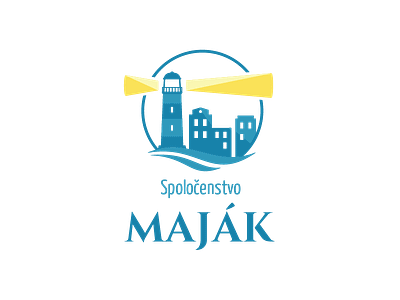 Spoločenstvo Maják brand branding christianity church city community lighthouse logo