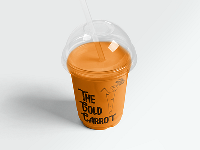 The Gold Carrot carrot graphic design healthy food hipster illustration logo logo design trendy