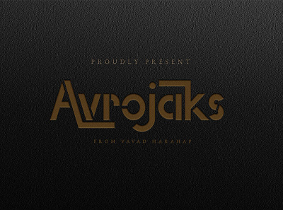 AVROJAKS font by vavad harahap