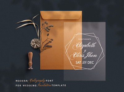 Empario Armani font by vavad harahap branding design font handwritten invitation invite design script template vintage wedding